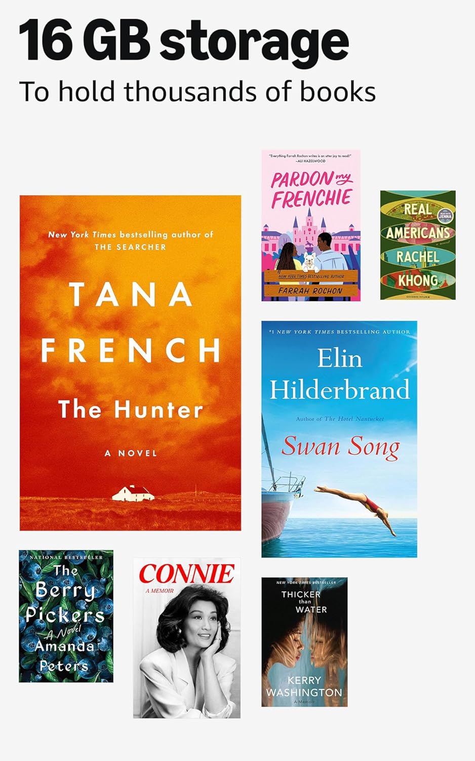 Amazon Kindle 16 GB (newest model) - Lightest and most compact Kindle, now with faster page turns, and higher contrast ratio, for an enhanced reading experience - Black - Image 6