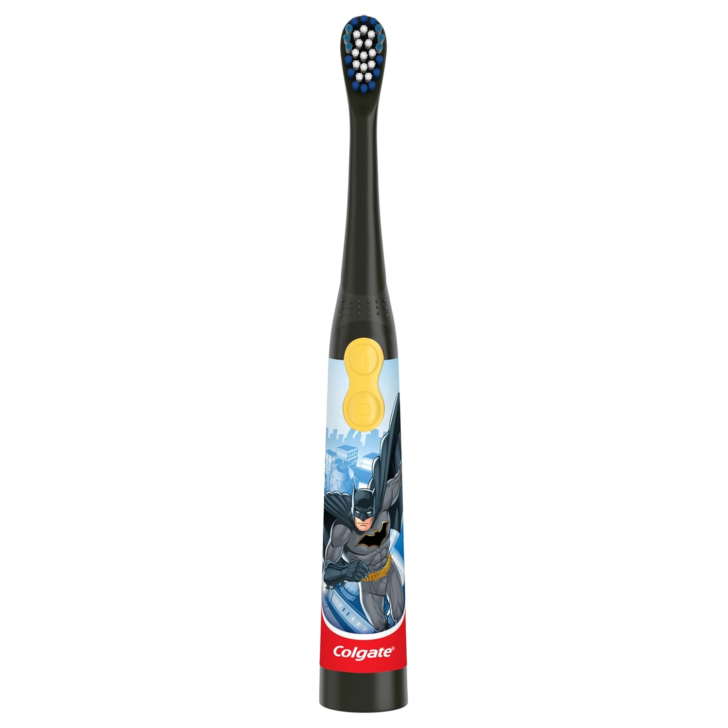 Colgate Kids Battery Powered Toothbrush, Batman, Extra Soft Toothbrush, Ages 3 and Up, 1 Pack - Image 3