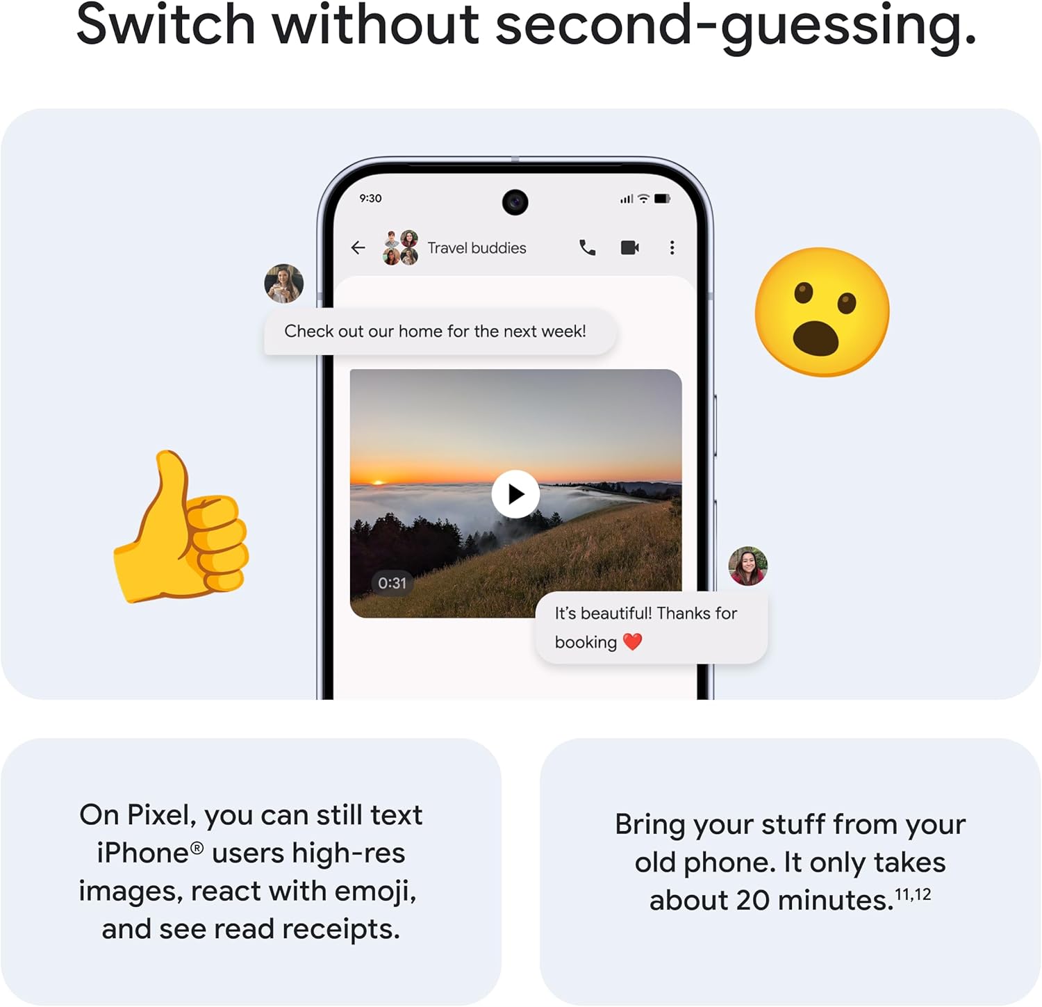 Google Pixel 10 Pro XL - Unlocked Android Smartphone - Gemini AI Assistant, Triple Rear Camera System, Fast-Charging 24+ Hour Battery, and 6.8" Super Actua Display - Porcelain - 512 GB (2025 Model) - Image 7
