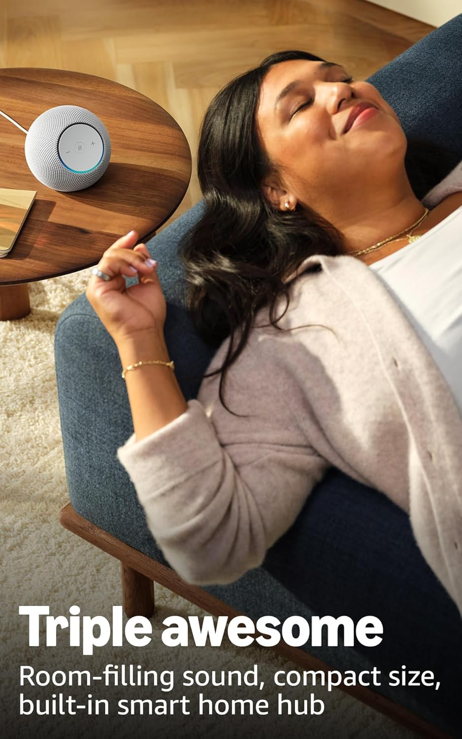 Amazon Echo Dot Max (newest model), Alexa speaker with room-filling sound and built-in smart home hub, with Alexa+ Early Access, Glacier White - Image 4
