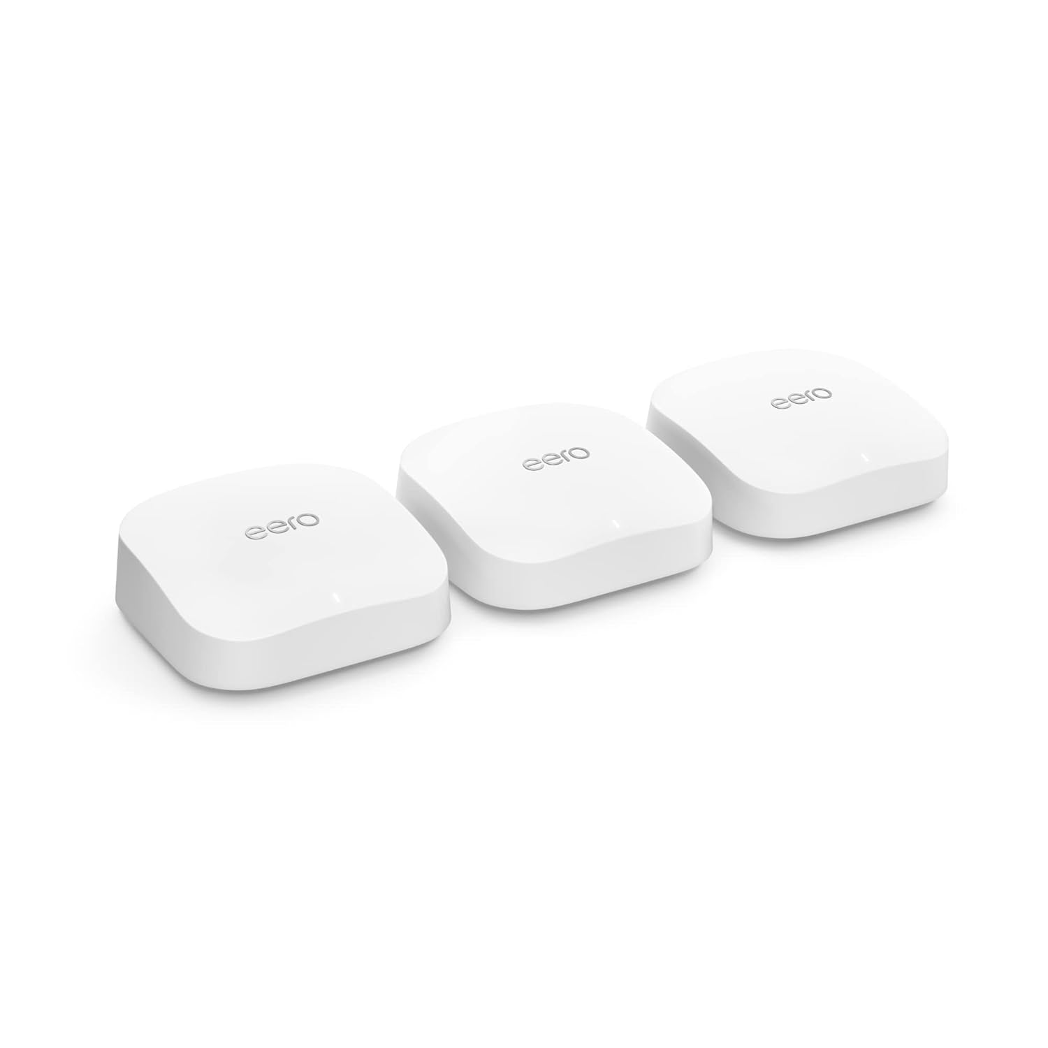 Amazon eero Pro 6E mesh wifi system - Supports internet plans up to 2.5 Gbps, Coverage up to 6,000 sq. ft., Connect 100+ devices, 3-pack - Image 2