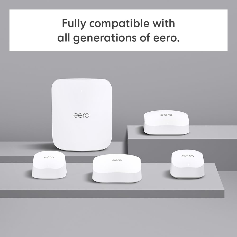 Amazon eero 7 dual-band mesh Wi-Fi 7 router (newest model) - Supports internet plans up to 2.5 Gbps, Coverage up to 4,000 sq. ft., 2-pack - Image 6