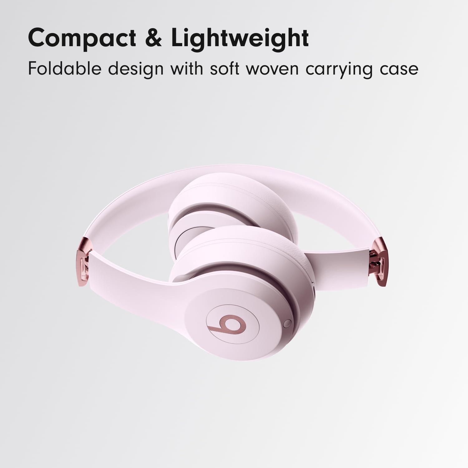 Beats Solo 4 - Wireless On-Ear Bluetooth Headphones, Up to 50-Hour Battery Life, Ultra-Lightweight Comfort, Powerful and Balanced Sound, Apple & Android Compatible - Cloud Pink - Image 6