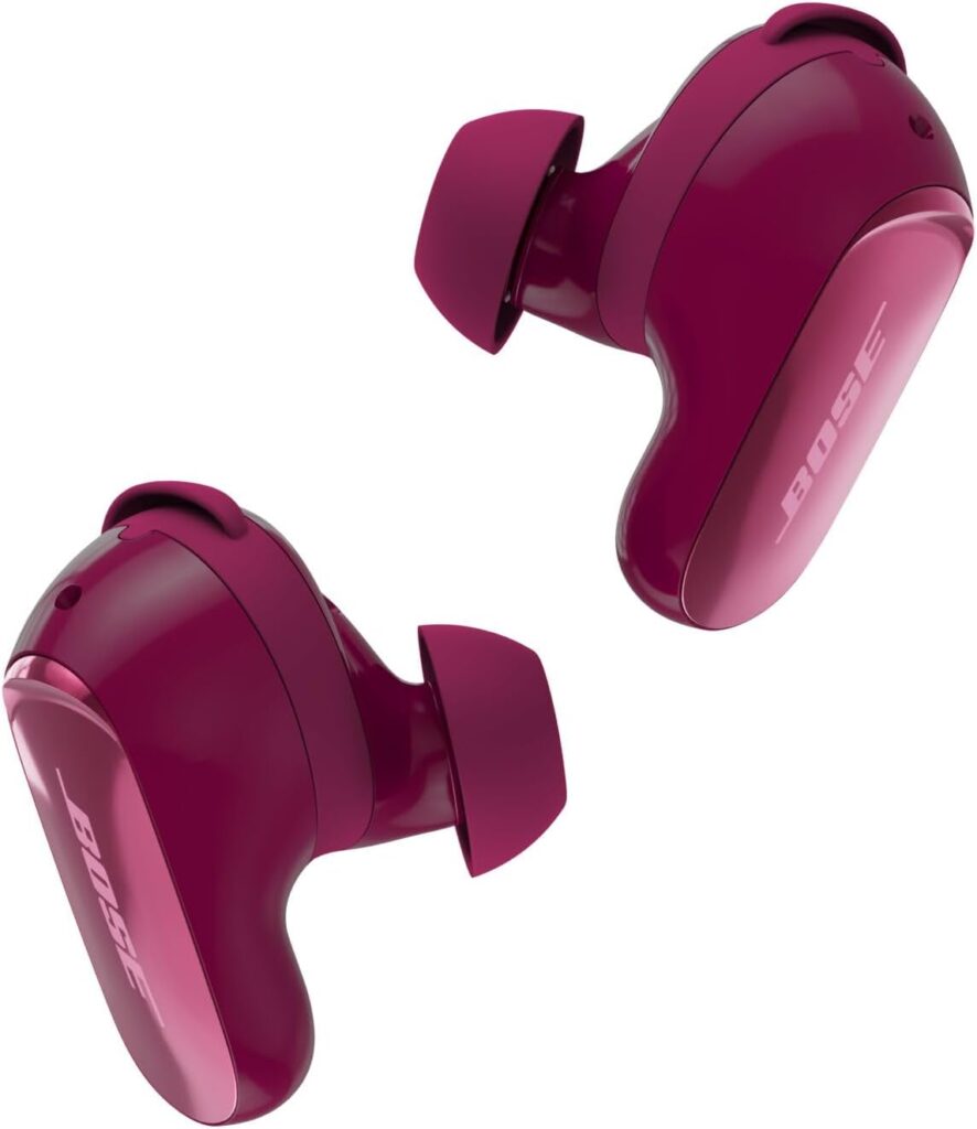 Bose New QuietComfort Ultra Earbuds (2nd Gen) - Wireless Noise Cancelling Earbuds with Mic, Immersive Audio, USB-C Charging, Up to 6 Hours Battery, IPX4 Rating, Deep Plum - Limited Edition Color
