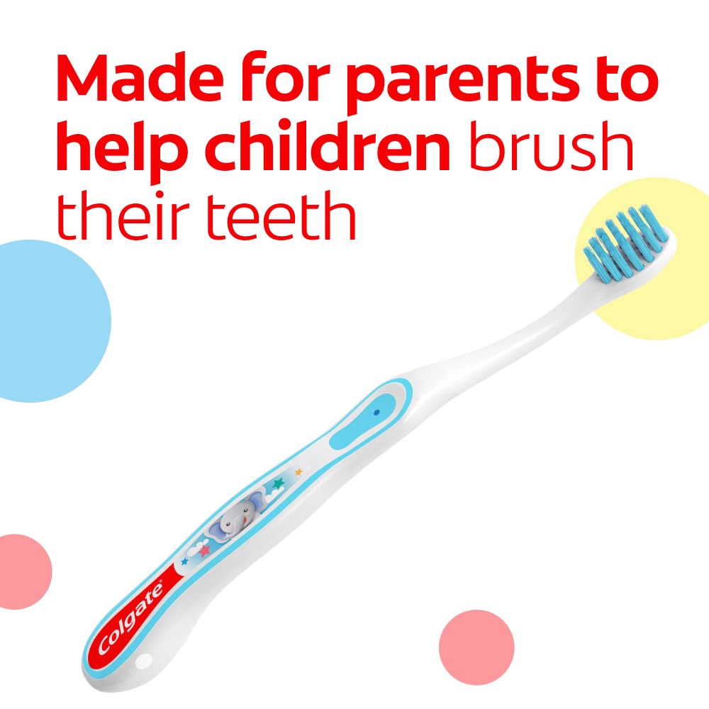 Colgate My First Baby and Toddler Toothbrush, Extra Soft Infant Training Toothbrush, Ages 0-2, 6 Count - Image 6