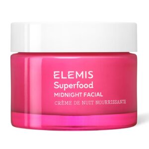 ELEMIS Superfood Midnight Facial, Moisturizer Face Cream, Hydrating Face Moisturizer for Dry Skin, Firming Facial Cream, Camu Camu & Vitamin C Cream