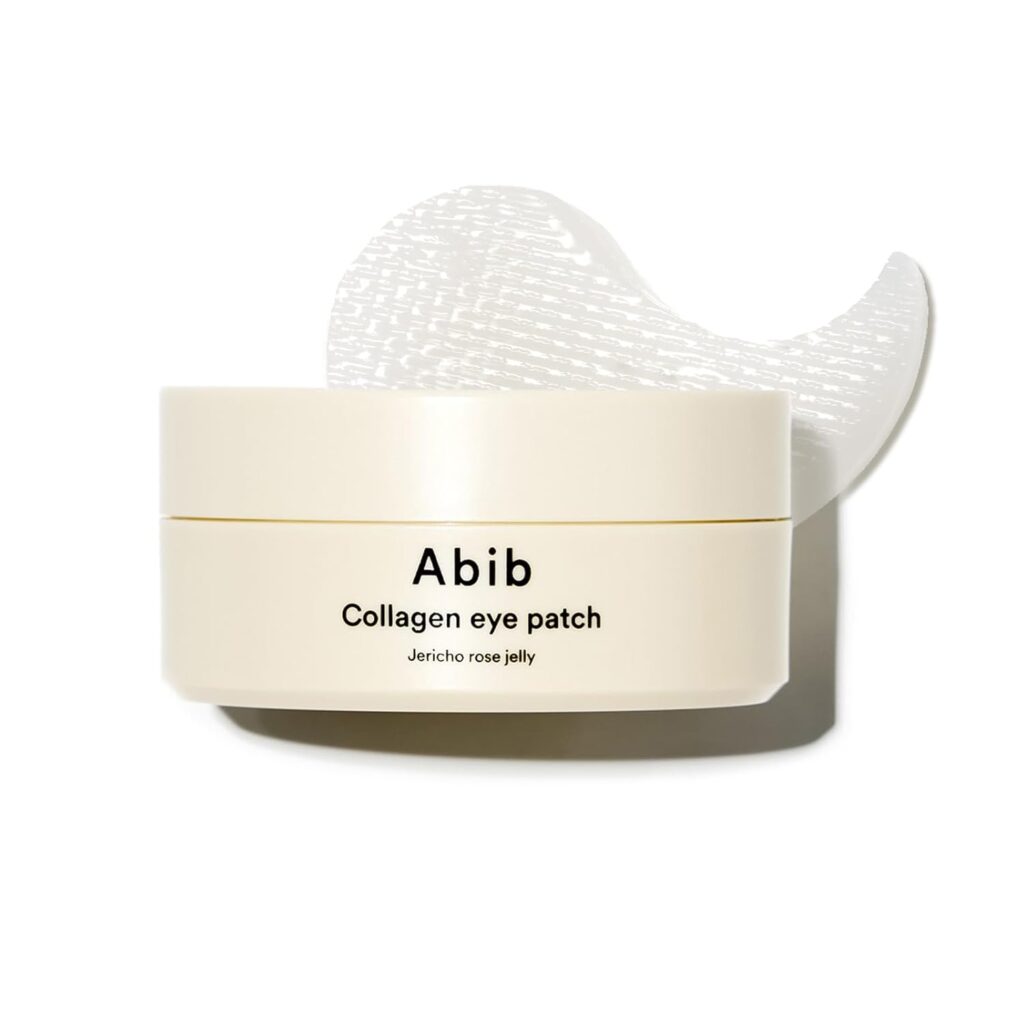 Abib Collagen Eye Patch Jericho Rose Jelly 60 Patches, Korean Under Eye Patches for Puffy Eyes and Dark Circles, Anti-Wrinkle, Collagen, Caffeine, Niacinamide, Ceramide, Antioxidant, Skin Care
