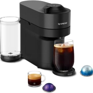Nespresso Vertuo Pop+ Coffee and Espresso Machine by De’Longhi, Liquorice Black