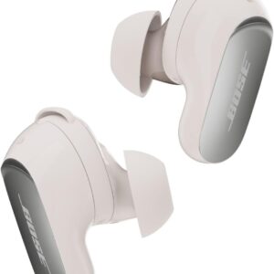 Bose New QuietComfort Ultra Earbuds (2nd Gen) – Wireless Noise Cancelling Earbuds with Mic, Immersive Audio, USB-C Charging, Up to 6 Hours Battery, IPX4 Rating, White Smoke