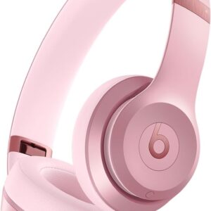 Beats Solo 4 – Wireless On-Ear Bluetooth Headphones, Up to 50-Hour Battery Life, Ultra-Lightweight Comfort, Powerful and Balanced Sound, Apple & Android Compatible – Amazon Exclusive Metallic Pink