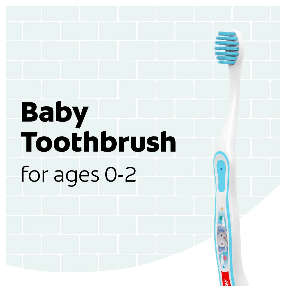 Colgate My First Baby and Toddler Toothbrush, Extra Soft Infant Training Toothbrush, Ages 0-2, 6 Count - Image 2