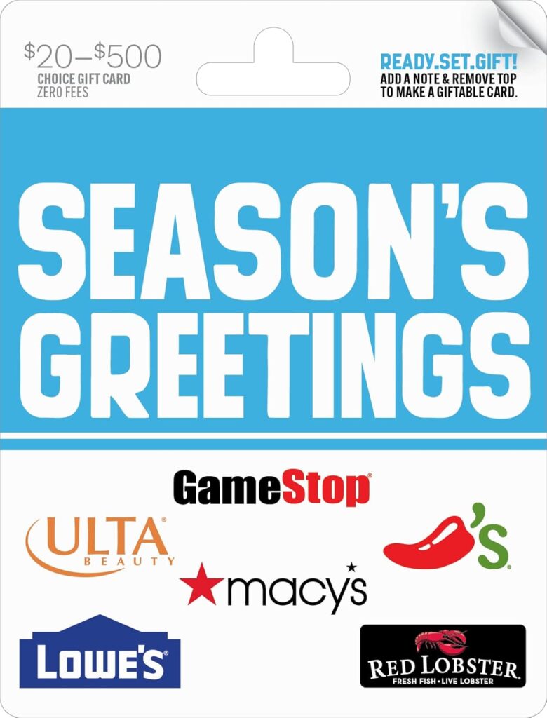 Multi-Brand Choice Cards OC Seasons Greetings Gift Card $50