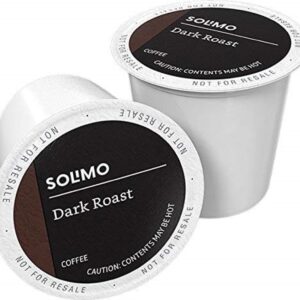 Amazon Brand – Solimo Dark Roast Coffee Pods, Compatible with Keurig 2.0 K-Cup Brewers 100 Count(Pack of 1)