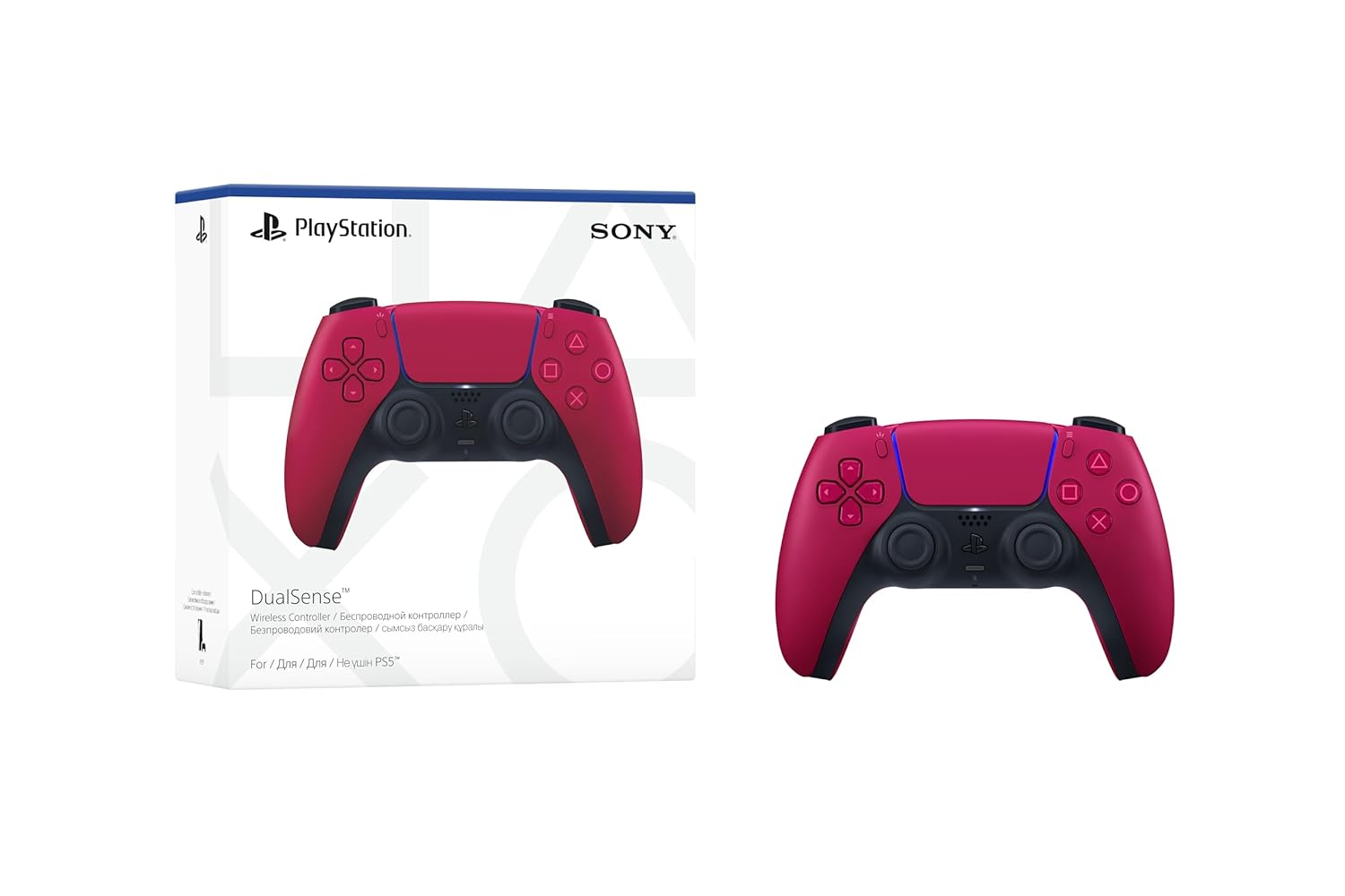PlayStation DualSense™ Wireless Controller – Cosmic Red - For PS5, PC, MAC & Mobile - Image 6