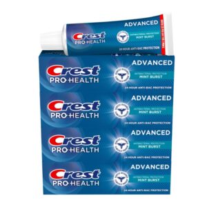 Crest Pro-Health Advanced Antibacterial Protection Toothpaste – Pack of 4, 5 Oz Tubes