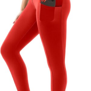 SINOPHANT High Waisted Leggings with Pockets Women, Full Length Capri Buttery Soft Stretchy Yoga Pants