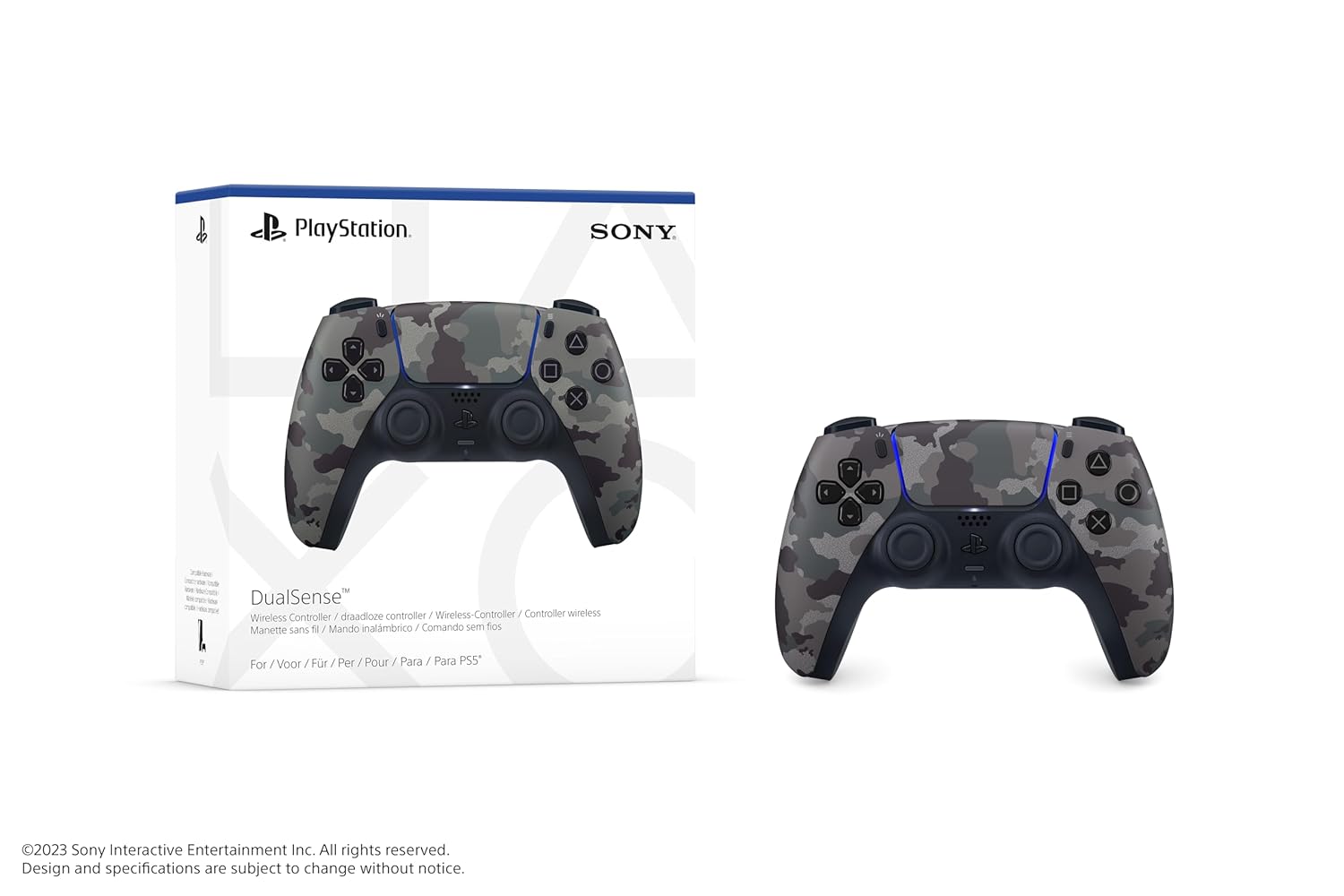 PlayStation DualSense® Wireless Controller - Gray Camouflage - Image 5