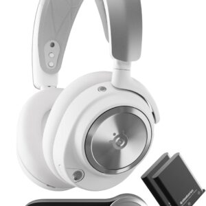 SteelSeries Arctis Nova Pro Wireless Multi-System Gaming Headset — Neodymium Magnetic Drivers — Active Noise Cancellation — 2 Battery System — ClearCast Gen 2 Mic — PC, PS5, PS4, Switch, Mobile
