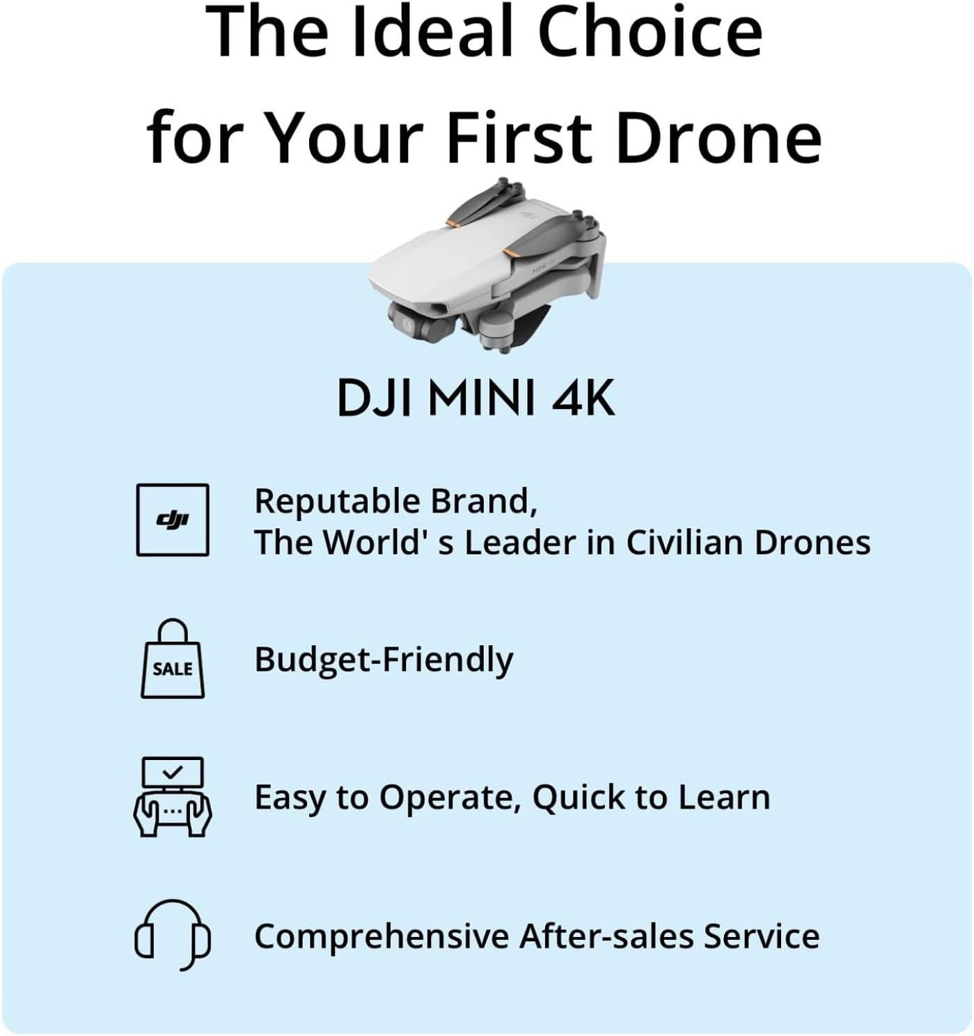 DJI Mini 4K Fly More Combo, Drone with 4K UHD Camera for Adults, Under 249 g, 3-Axis Gimbal Stabilization, 10km Video Transmission, Auto Return, 3 Batteries for 93-Min Max Flight Time, QuickShots - Image 6