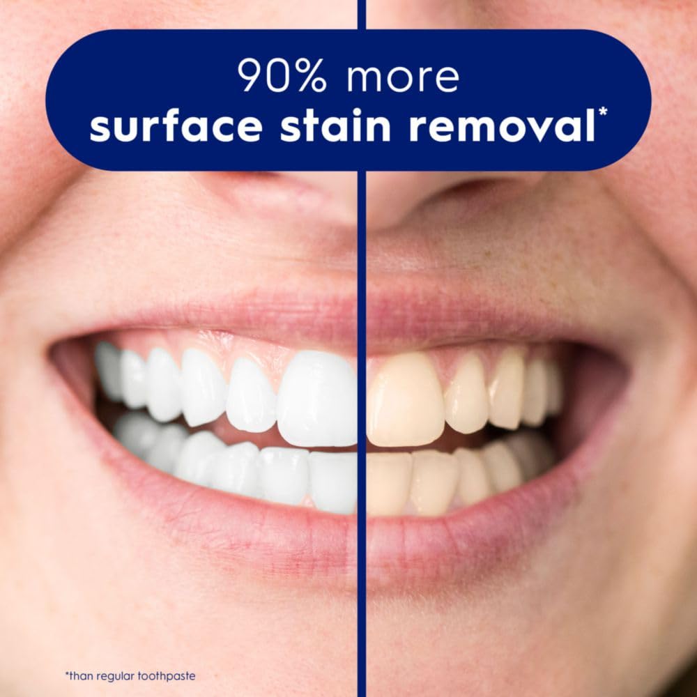 Crest 3D White Advanced Luminous Mint Teeth Whitening Toothpaste, Crest Toothpaste, 3.7 oz Pack of 4 - Helps Remove Surface Stains, Whitens Teeth, Strengthens Tooth Enamel, Protects Against Cavities - Image 3