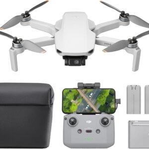 DJI Mini 4K Fly More Combo, Drone with 4K UHD Camera for Adults, Under 249 g, 3-Axis Gimbal Stabilization, 10km Video Transmission, Auto Return, 3 Batteries for 93-Min Max Flight Time, QuickShots