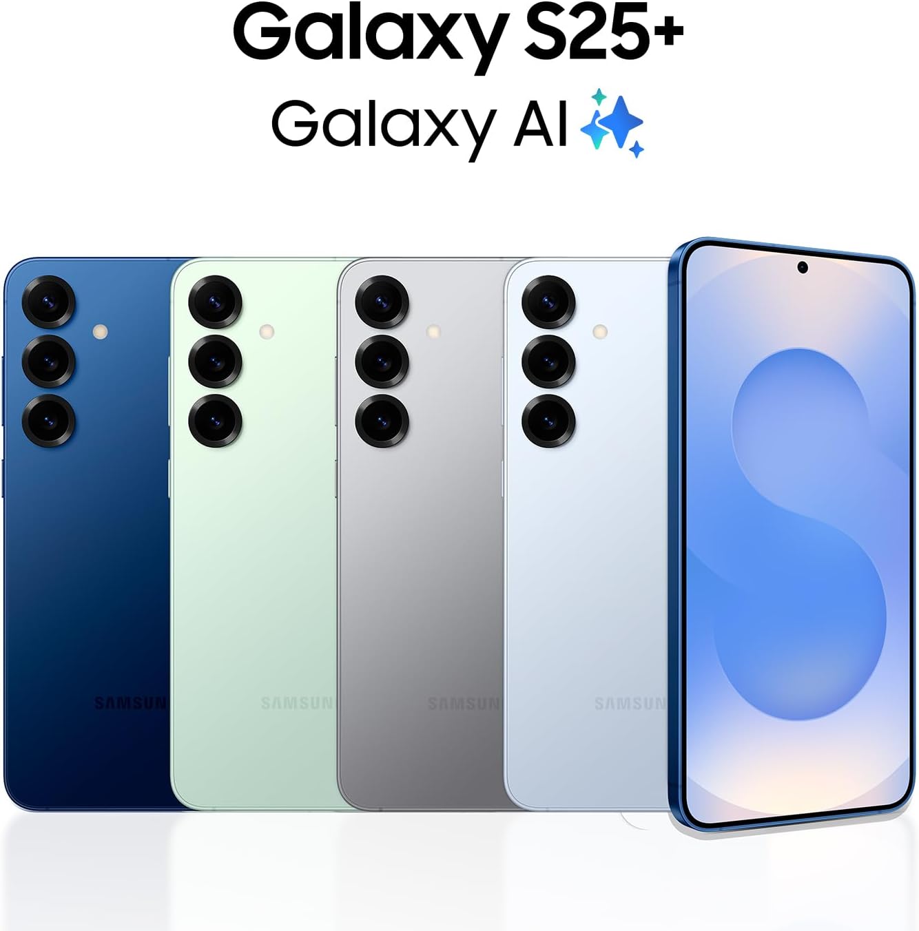 SAMSUNG Galaxy S25+ Cell Phone, 256GB Smartphone, Unlocked Android, AI Night Mode Camera, Snapdragon 8 Elite Fast Processor, ProScaler Display, 4900mAh Battery, 2025, US 1 Yr Warranty, Silver Shadow - Image 2