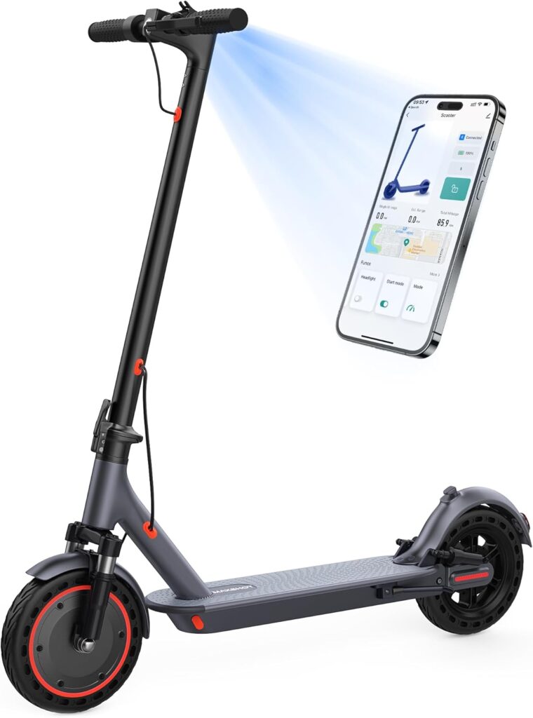 MAXSHOT Electric Scooter for Adults, 8.5/10/14" Tires, 19/22Mph, 350W/500W Motor, 21-28 Miles Range, Folding E-Scooter with Dual Suspension,APP(V1/SPRO/MAX/PRO/X1/X1PRO/PR)