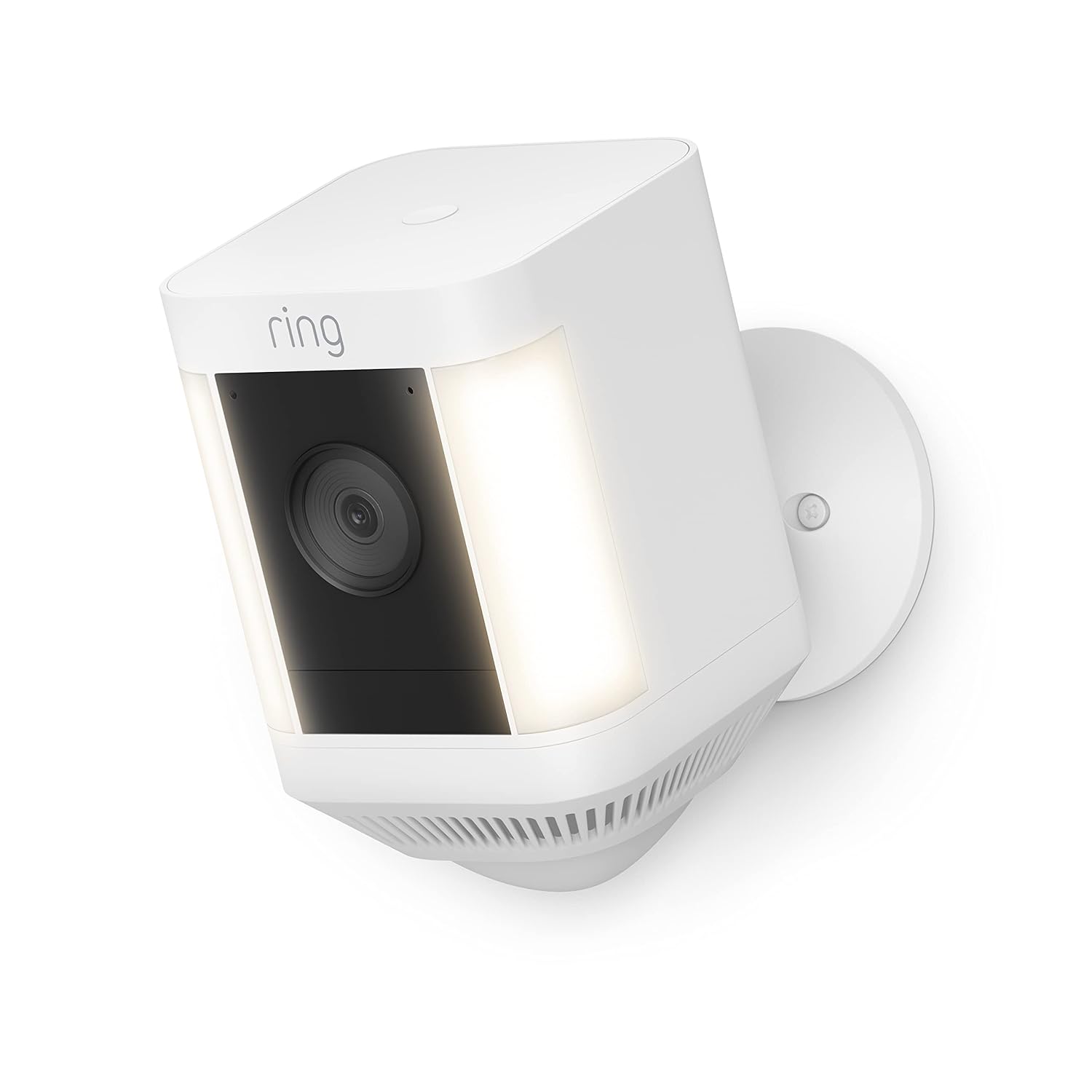 Ring Spotlight Cam Plus, Battery (newest model), Home or business security with HD video, Two-Way Talk, Color Night Vision, and Security Siren, White - Image 2
