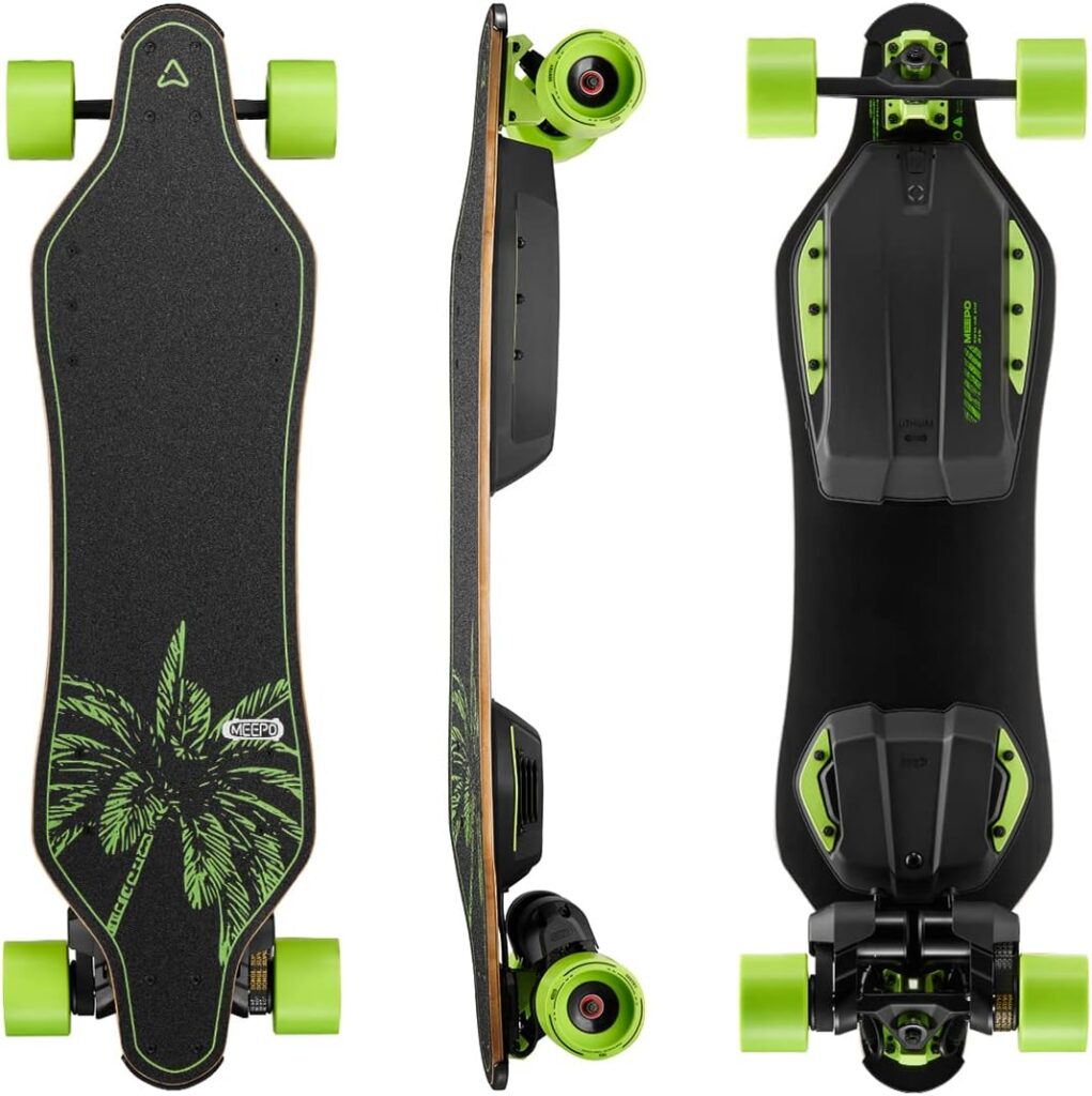 MEEPO Campus V5 Series/Envy Electric Skateboard with Remote, Top Speed Up to 29 Mph, 4 Speed Smooth Braking, Easy Carry Handle Design, Suitable for Adults & Teens