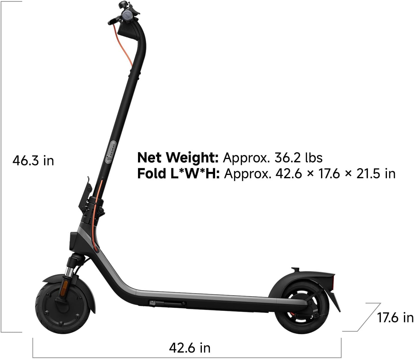 Segway Ninebot E2 Plus II/E2 Pro/E3 Pro Electric Scooter, 15.5–20 MPH, Long Range, Dual Elastomer Suspension (E3 Pro only), Foldable Adult Scooter, UL 2272 & 2271 Certified - Image 15