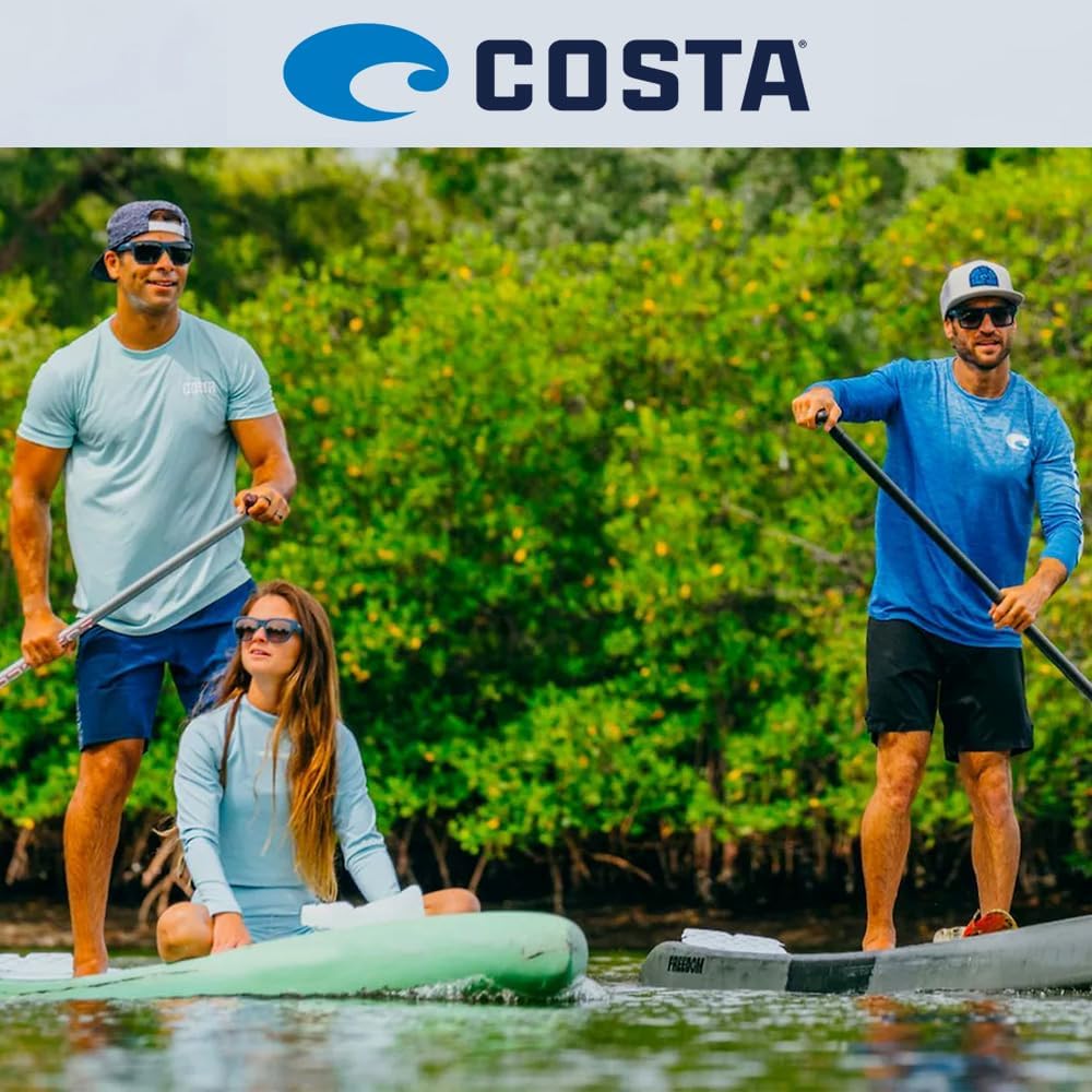 Costa Del Mar Men's Rincon Fishing and Watersports Rectangular Sunglasses - Image 9