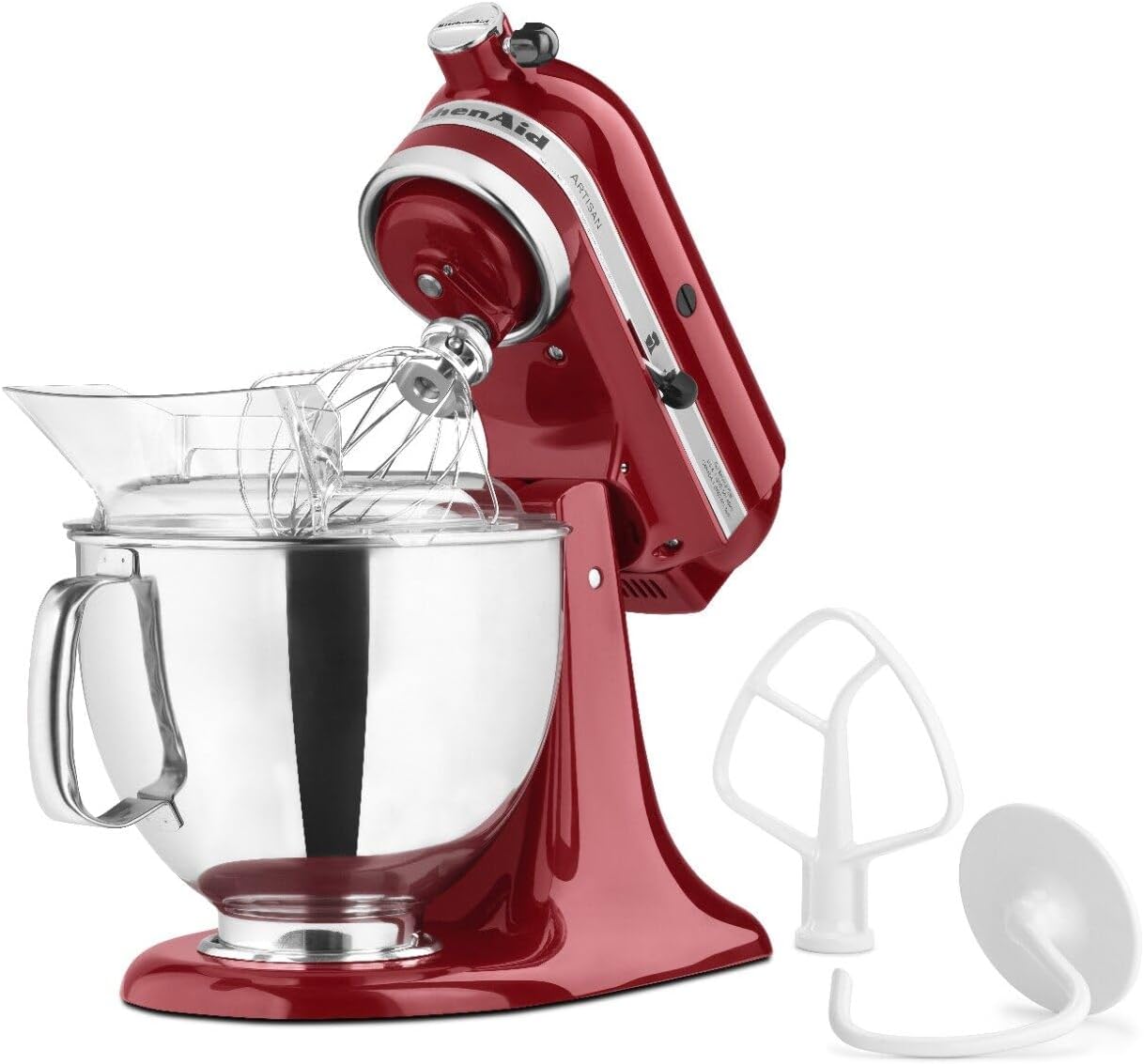 KitchenAid KSM150PSER Artisan Tilt-Head Stand Mixer with Pouring Shield, 5-Quart, Empire Red - Image 3