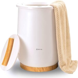Keenray Towel Warmer, Luxury Towel Warmer Bucket, Large Towel Warmer for Bathroom, Auto Shut Off, Fits Up to Two 40″X70″ Oversized Towels, Bathrobes, Blankets, PJ’s and More, CL1