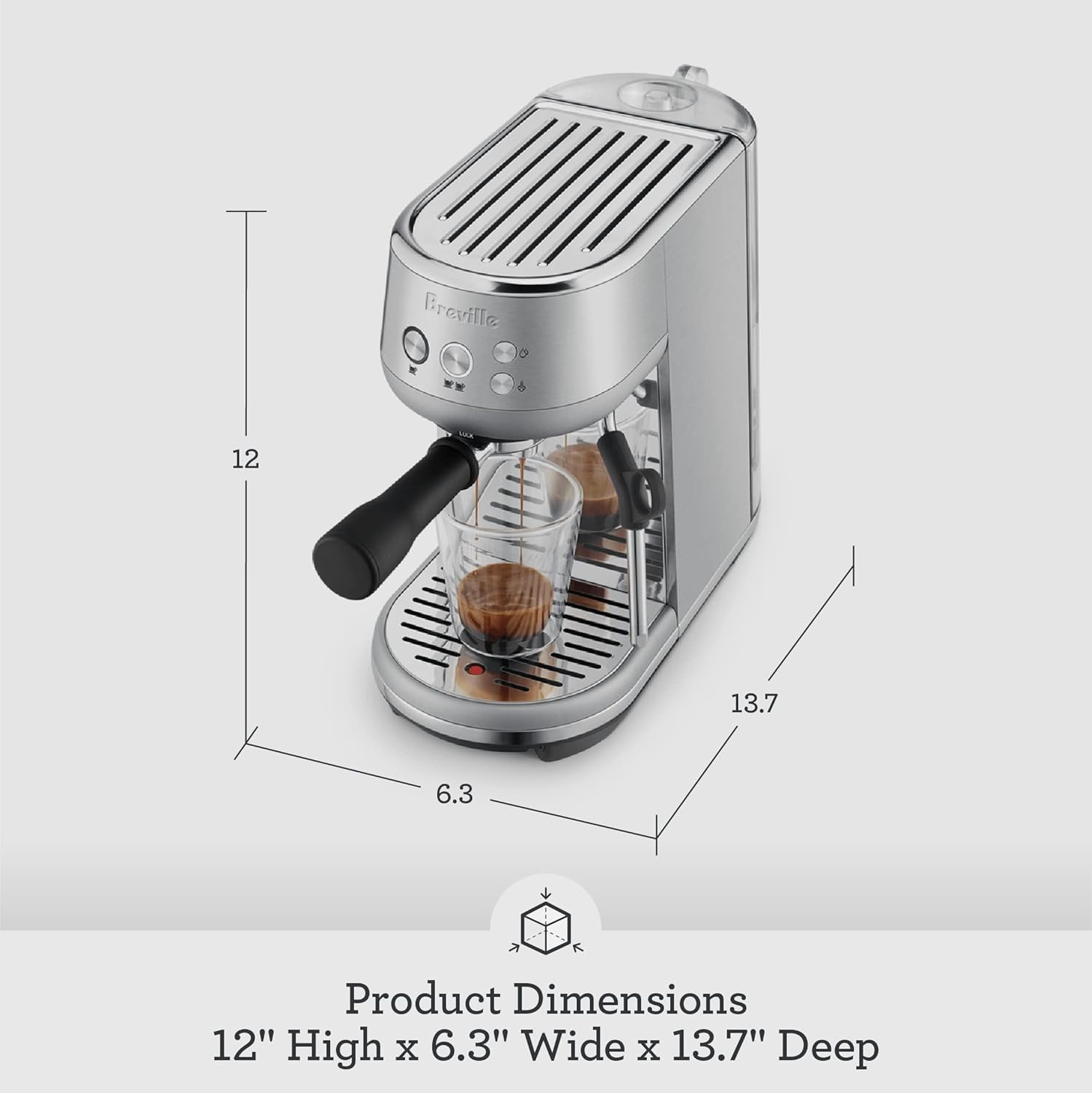Breville Bambino Espresso Machine BES450BSS, Brushed Stainless Steel - Image 3