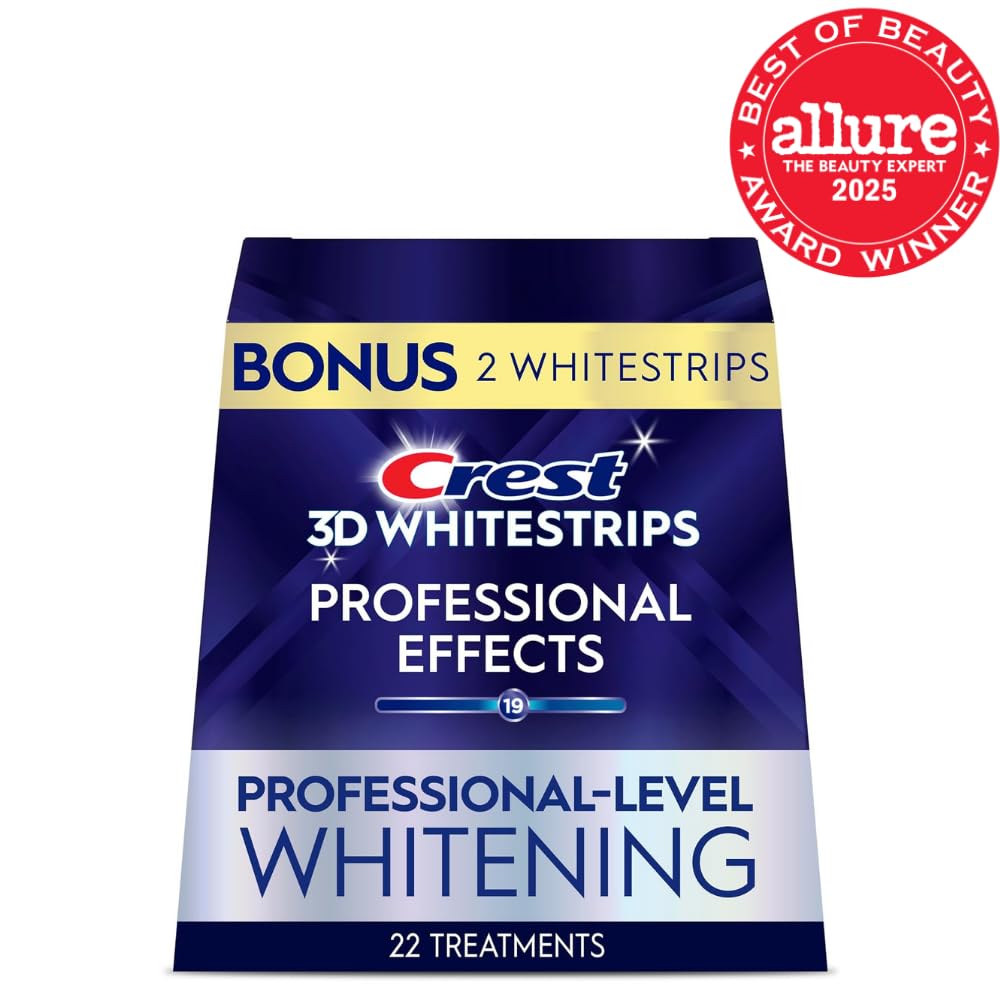 Crest 3D Whitestrips Professional Effects – Teeth Whitening Kit, 22 Treatments (20 + 2 Bonus), Each with 1 Upper/1Lower, 44 Strips – Crest 3DWhite Teeth Whitening Strips - Image 2
