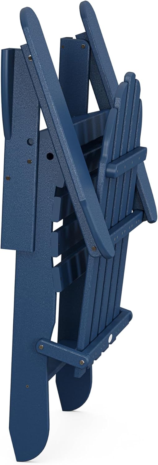 POLYWOOD AD5030NV Classic Folding Adirondack Chair, Navy - Image 6