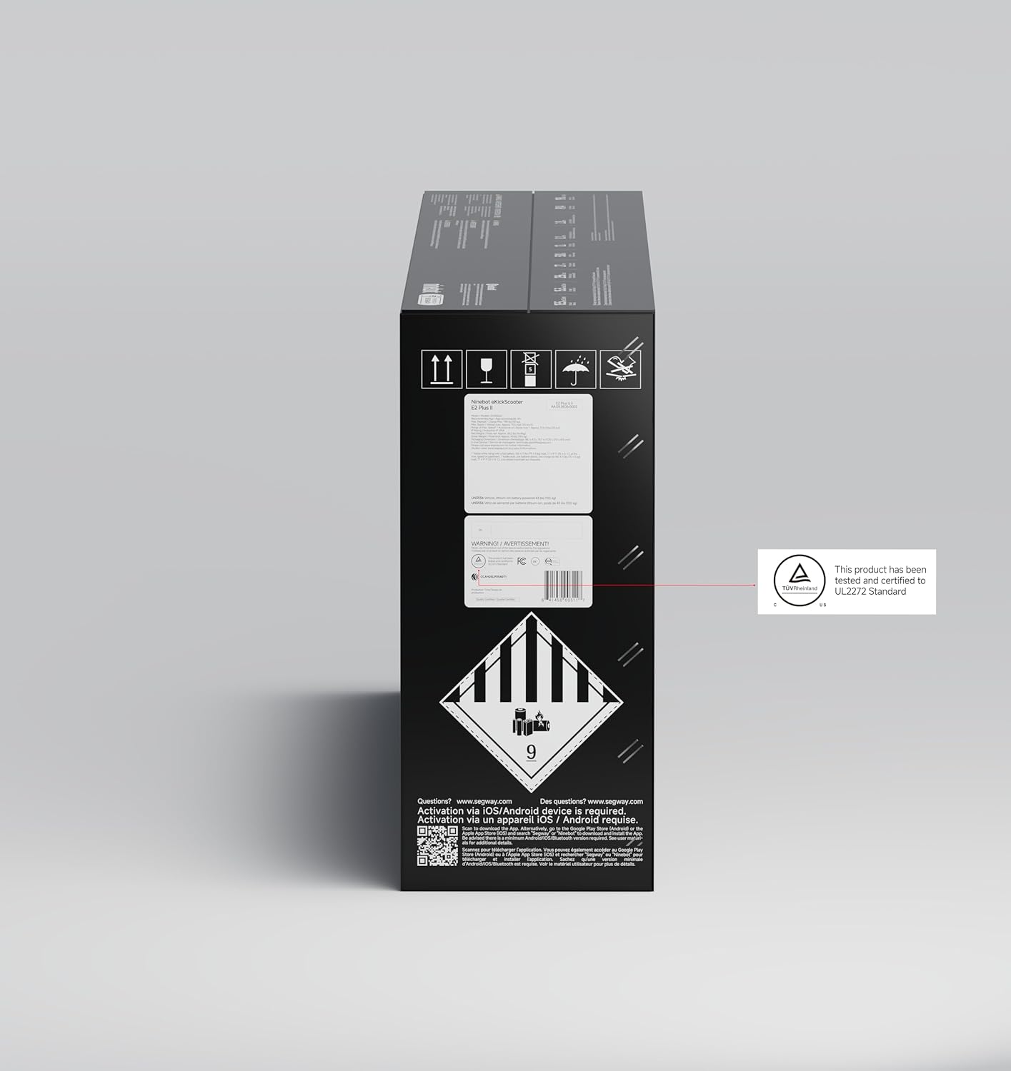 Segway Ninebot E2 Plus II/E2 Pro/E3 Pro Electric Scooter, 15.5–20 MPH, Long Range, Dual Elastomer Suspension (E3 Pro only), Foldable Adult Scooter, UL 2272 & 2271 Certified - Image 12