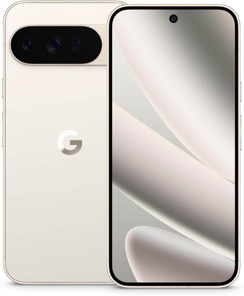 Google Pixel 10 Pro XL - Unlocked Android Smartphone - Gemini AI Assistant, Triple Rear Camera System, Fast-Charging 24+ Hour Battery, and 6.8" Super Actua Display - Porcelain - 512 GB (2025 Model)