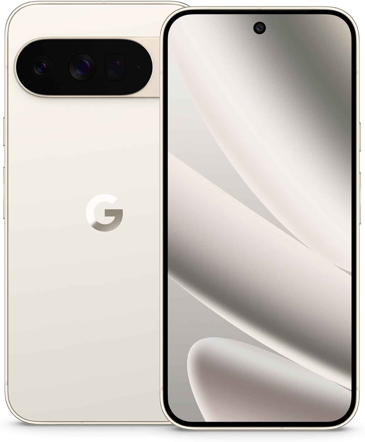 Google Pixel 10 Pro XL - Unlocked Android Smartphone - Gemini AI Assistant, Triple Rear Camera System, Fast-Charging 24+ Hour Battery, and 6.8" Super Actua Display - Porcelain - 512 GB (2025 Model)