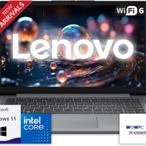Lenovo IdeaPad Laptop with Microsoft Office, Intel High Performance CPU, 12GB Memory, 1.2TB(1TB Cloud & 256GB SSD), 11 Hour Battery, SD-Card Reader, USB-C &Webcam, WOWPC Recovery USB, Windows 11