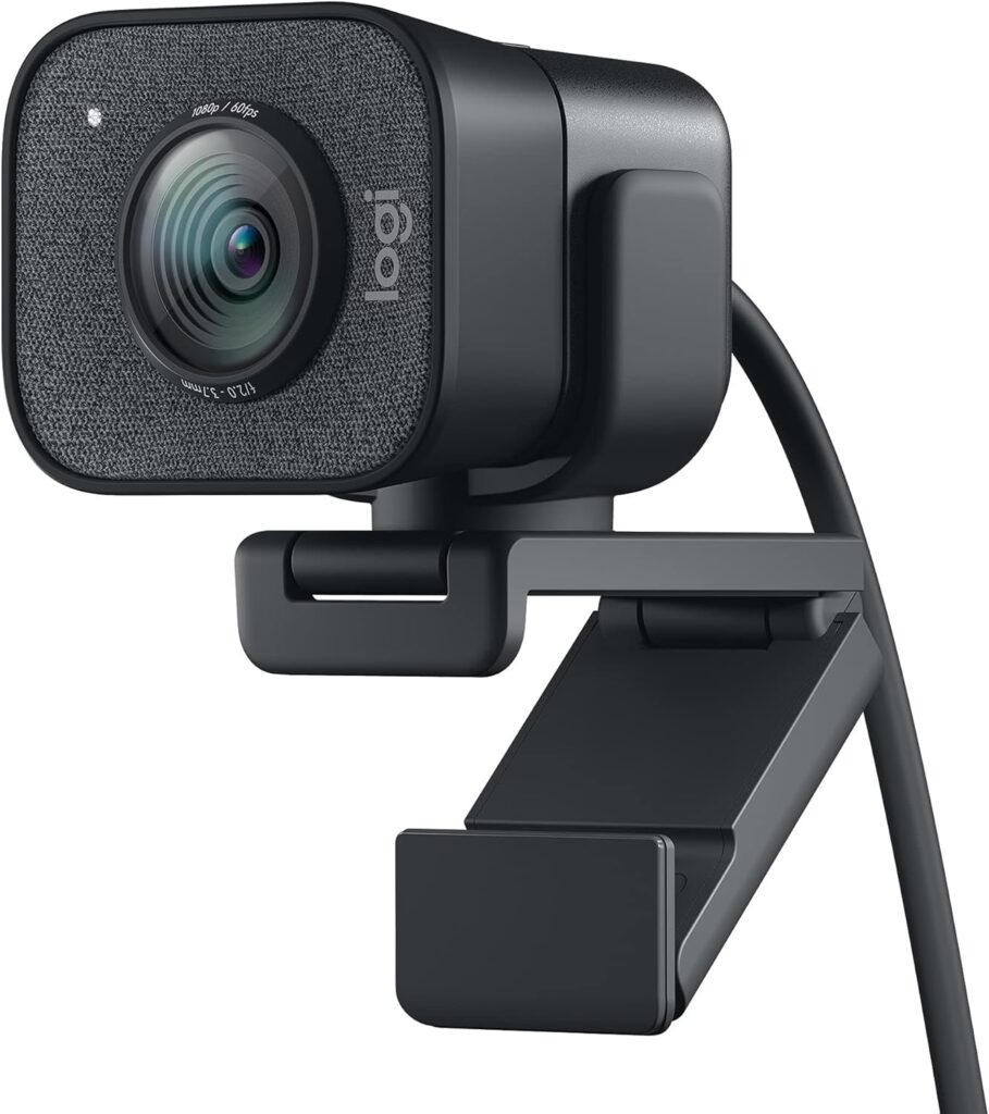 Logitech StreamCam Premium Webcam for Streaming and Content Creation, Full HD 1080p 60 fps, Works with Microsoft Teams, Google Meet, Zoom, Nintendo Switch 2’s new GameChat mode, for PC/Mac – Graphite