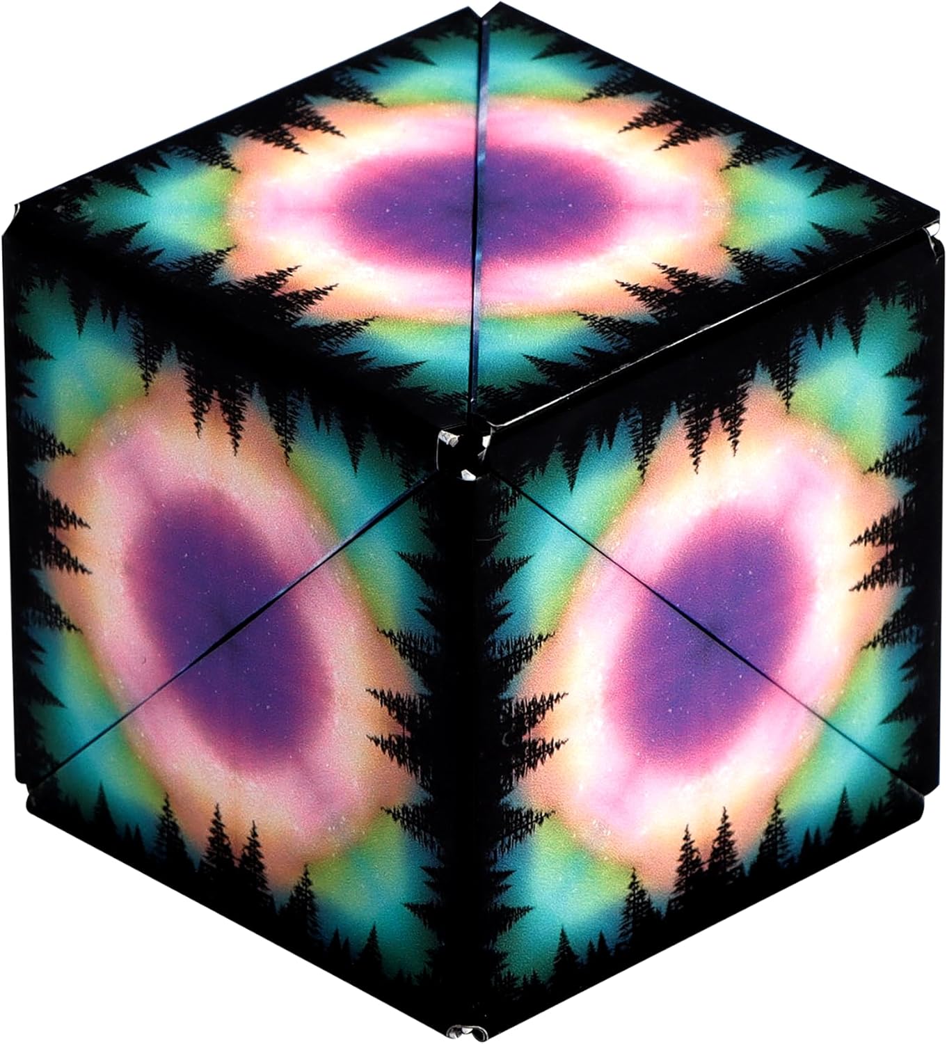 Shashibo Shape Shifting Box - Award-Winning STEM Fidget Toy with Strong Magnets - Fidget Cube Transforms Into 100+ Shapes, Christmas Stocking Stuffers Gift for Kids, Teens, and Adults (Moon) - Image 4