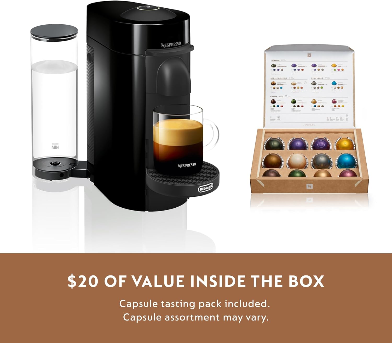 Nespresso Vertuo Plus Coffee and Espresso Maker By De'Longhi, Ink Black - Image 2