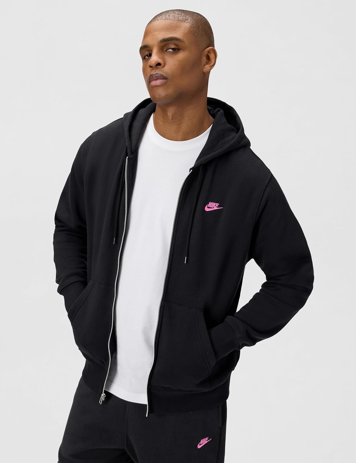 Nike Men's Club Full-Zip Fleece Hoodie - Image 4