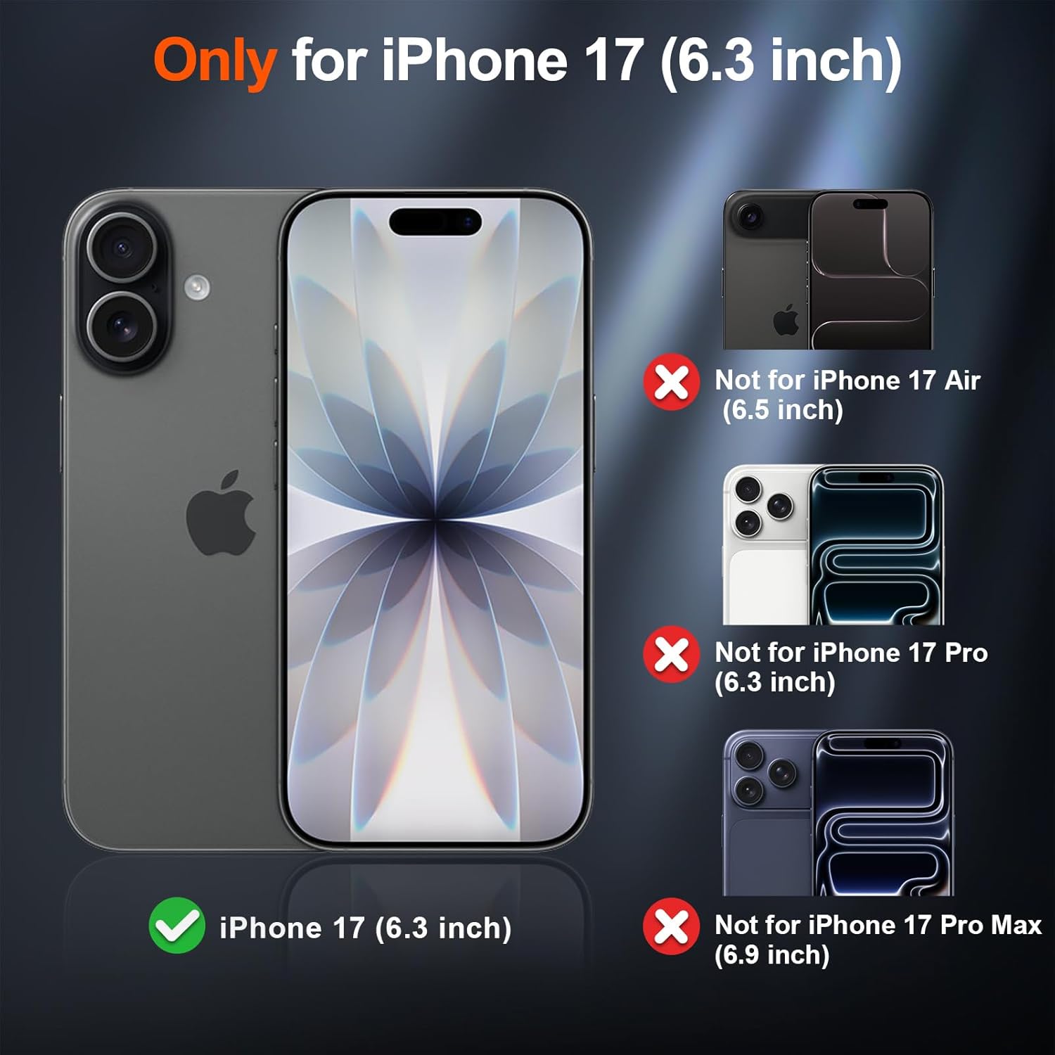 SUPFINE Magnetic for iPhone 17 Case (Compatible with MagSafe)(Military Grade Drop Protection) Translucent Matte Shockproof with Anti-Fingerprint Phone Cover,Black - Image 2