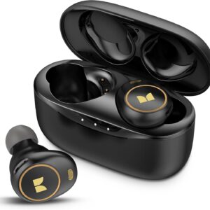 Monster Wireless Earbuds, Achieve 300 AirLinks Bluetooth Headphones Touch Control with Charging Case, Bluetooth Earbuds, Black