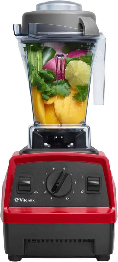 Vitamix Explorian E310 Blender, Professional-Grade Kitchen Blender for Smoothies, Soups, Juices and More, 10-Speed, Stainless Steel Blades, Self-Cleaning Kitchen Appliance, 48 Oz Container, Red