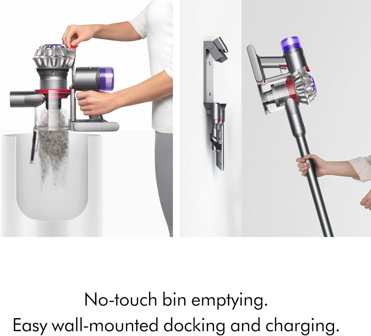 Dyson V8 Plus Cordless Vacuum, Cleans Hard Floors and Carpets, Detangles, Converts to Handheld, 115AW, 2 Power Modes, Up to 40 Minutes¹ - Image 8