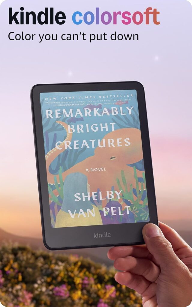 Amazon Kindle Colorsoft 16 GB (newest model) – With color display and adjustable warm light – No Ads – Black