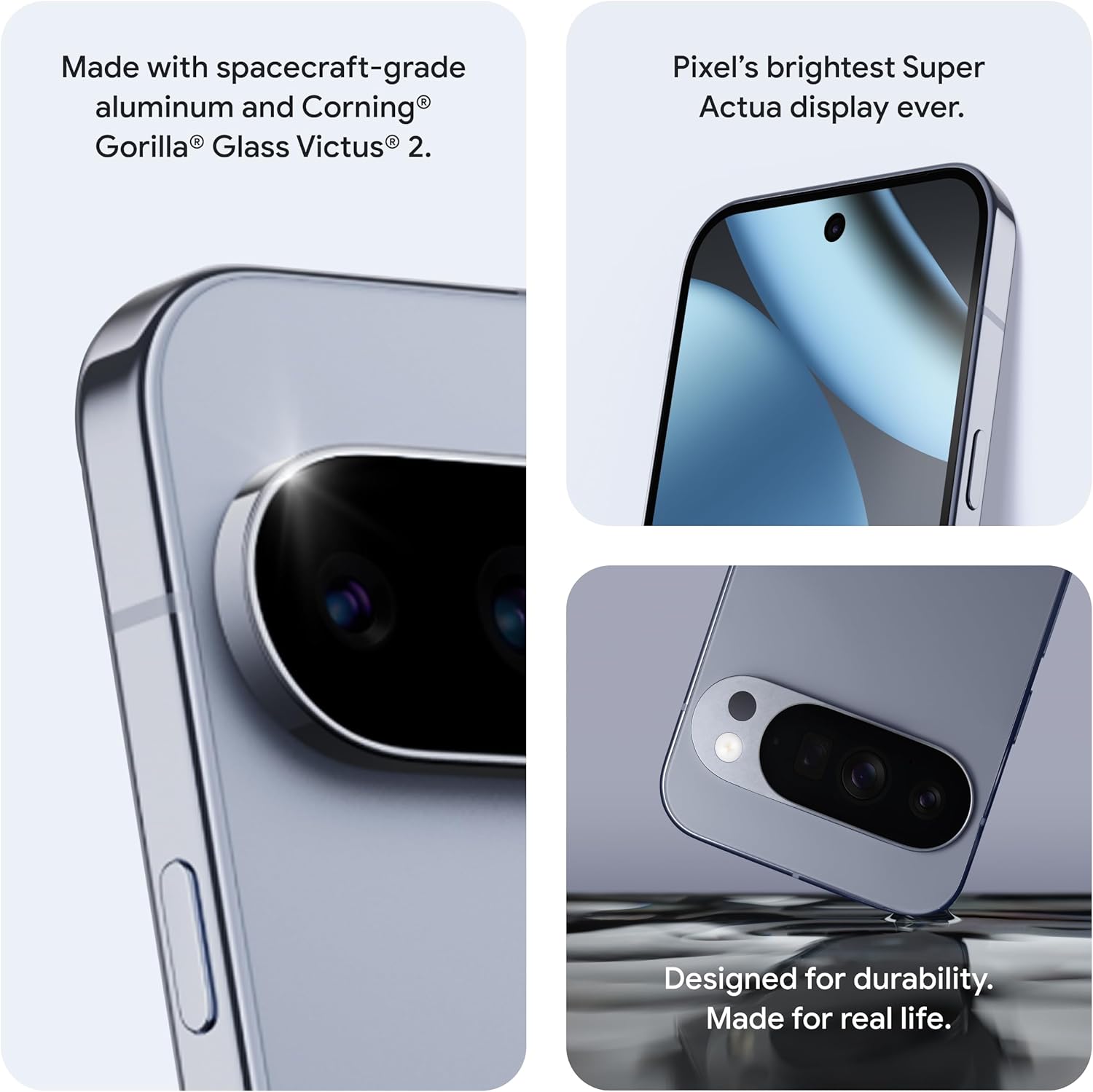 Google Pixel 10 Pro - Unlocked Android Smartphone - Gemini AI Assistant, Triple Rear Camera System, Fast-Charging 24+ Hour Battery, and 6.3" Super Actua Display - Moonstone - 128 GB (2025 Model) - Image 3